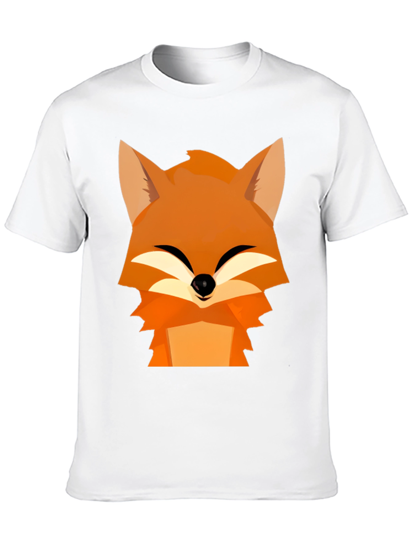 Fox Graphic Tee - Black Cotton Comfort