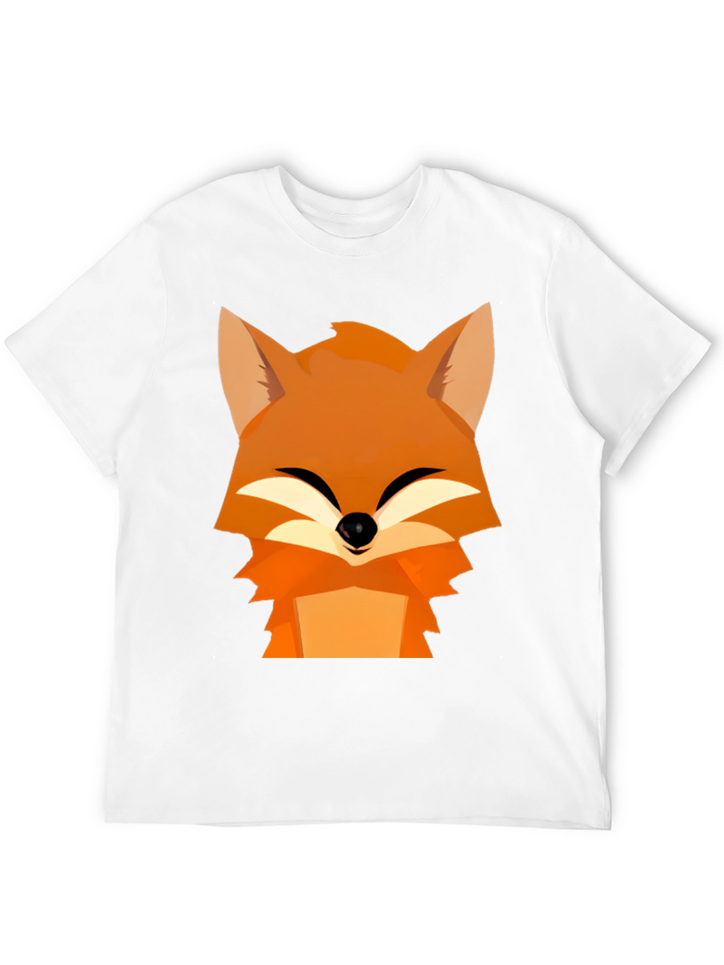 Fox Graphic Tee - Black Cotton Comfort