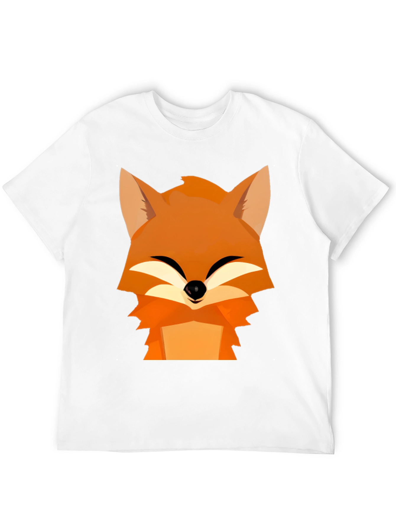 Fox Graphic Tee - Black Cotton Comfort