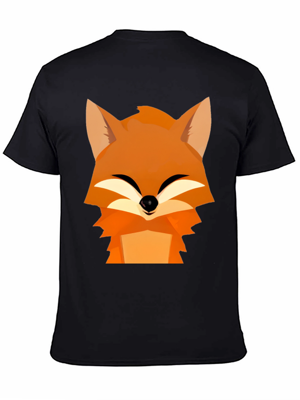 Fox Graphic Tee - Black Cotton Comfort