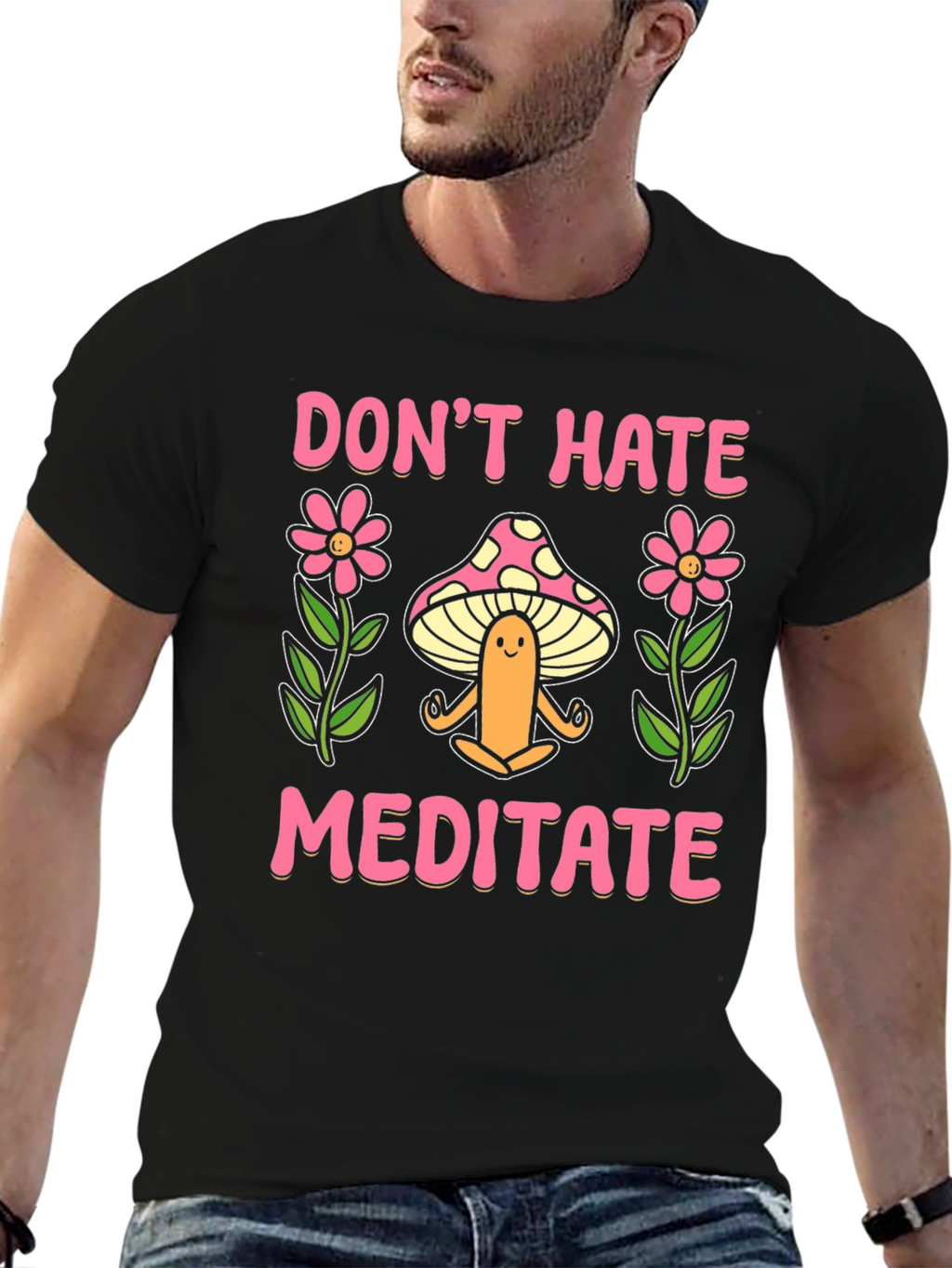 Dont Hate Meditate Graphic Tee