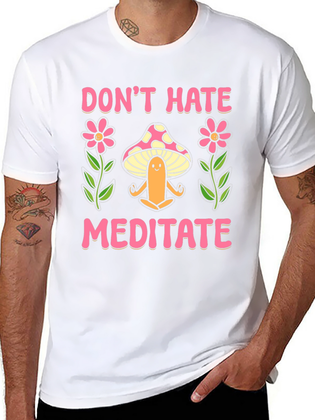 Dont Hate Meditate Graphic Tee