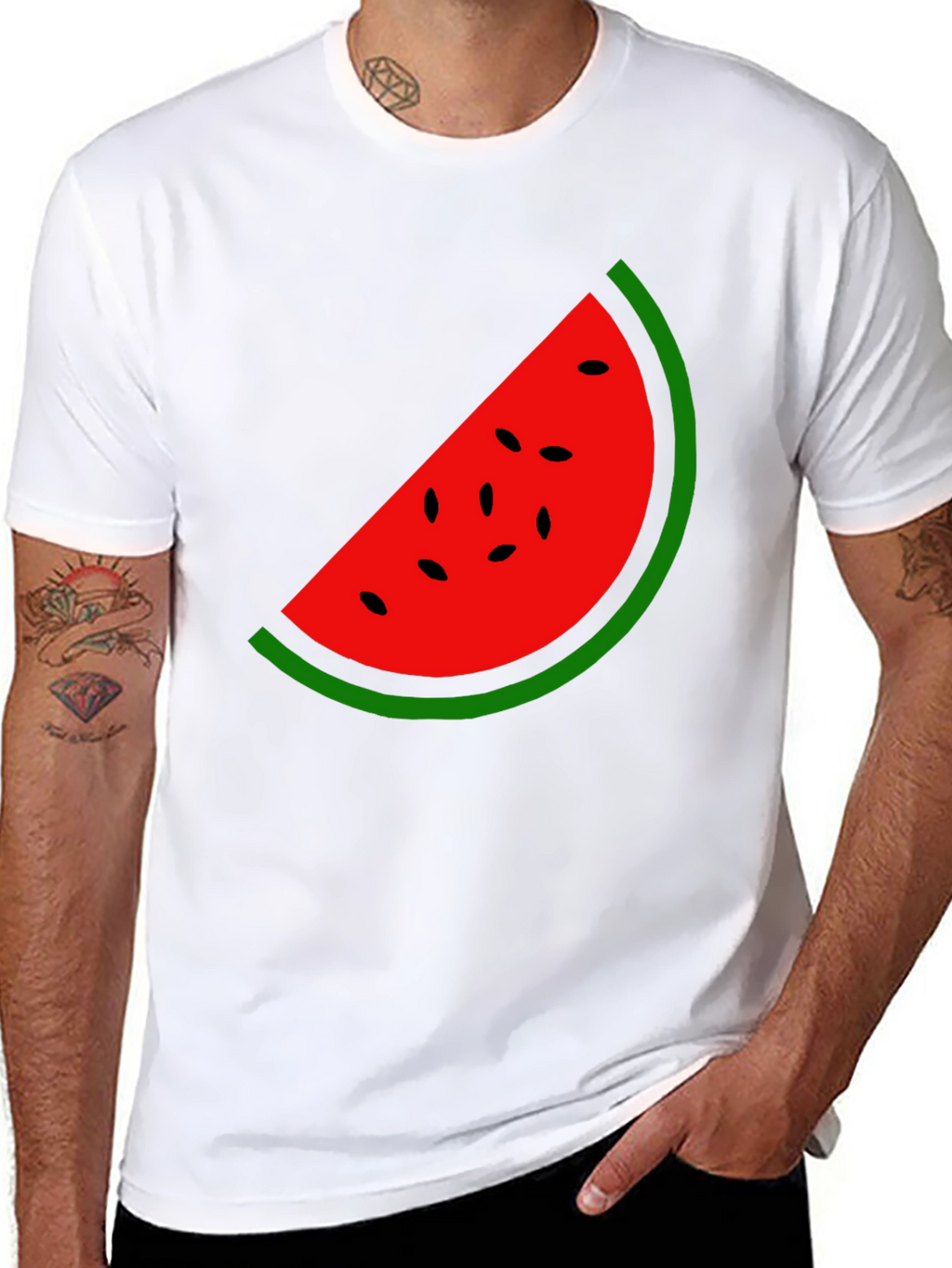 Watermelon Slice Graphic Tee - Summer Fun!