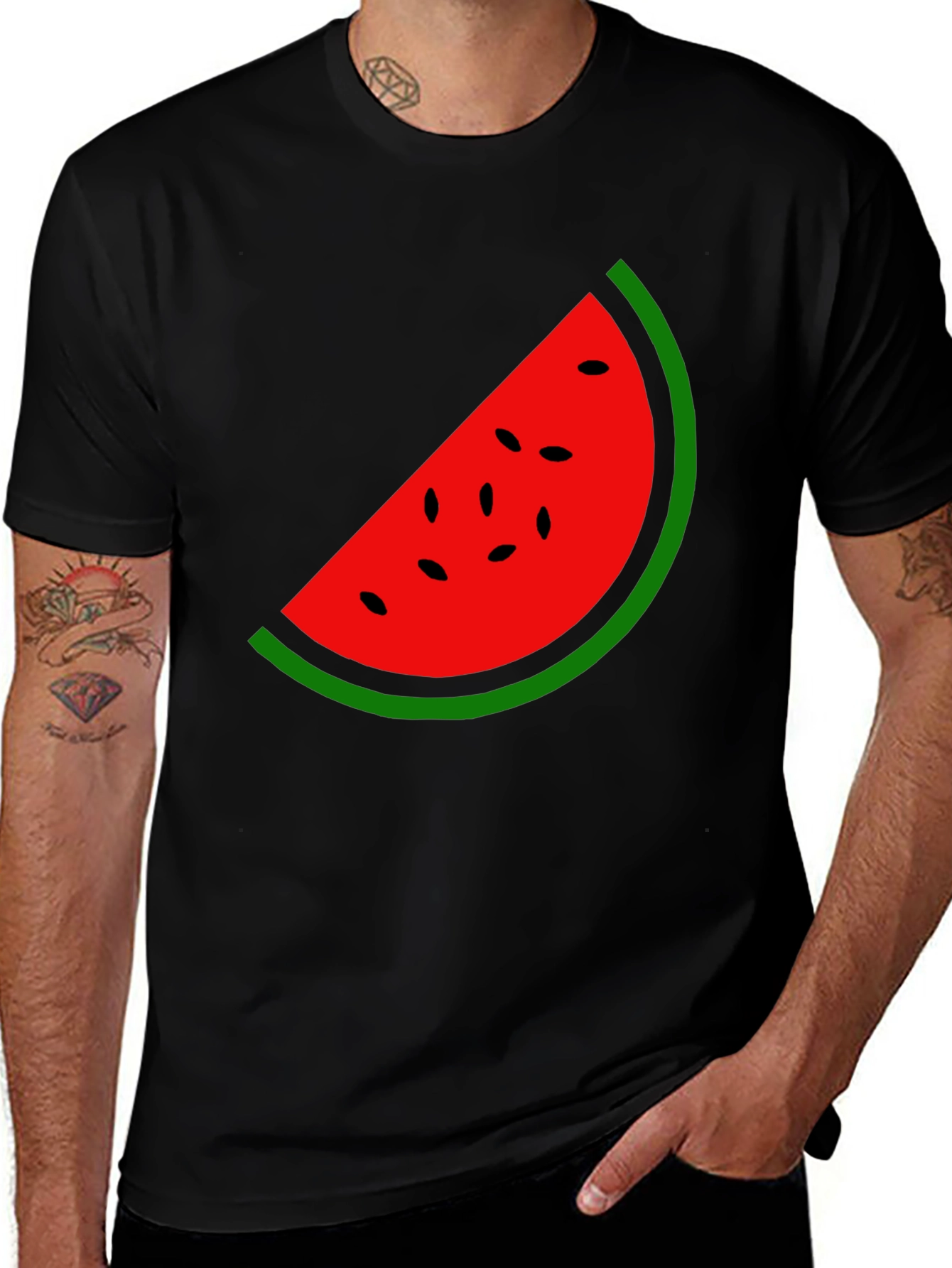 Watermelon Slice Graphic Tee - Summer Fun!
