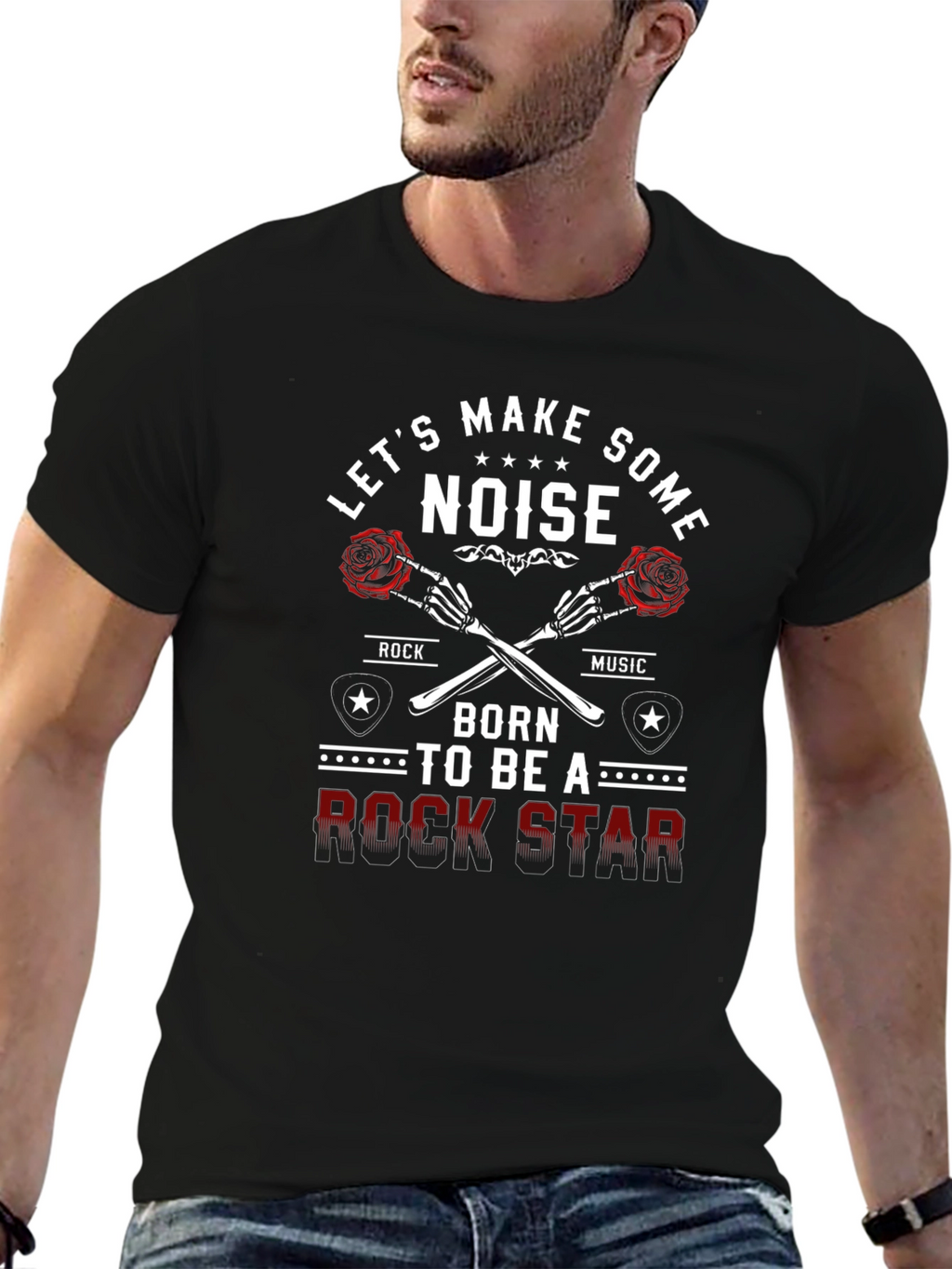 Rock Star T-Shirt - Lets Make Some Noise!