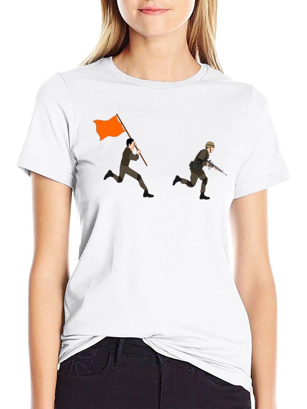 Orange Flag Graphic Tee