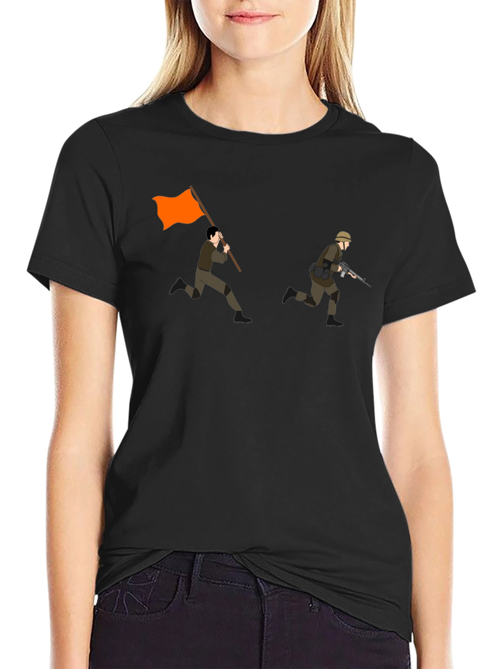 Orange Flag Graphic Tee