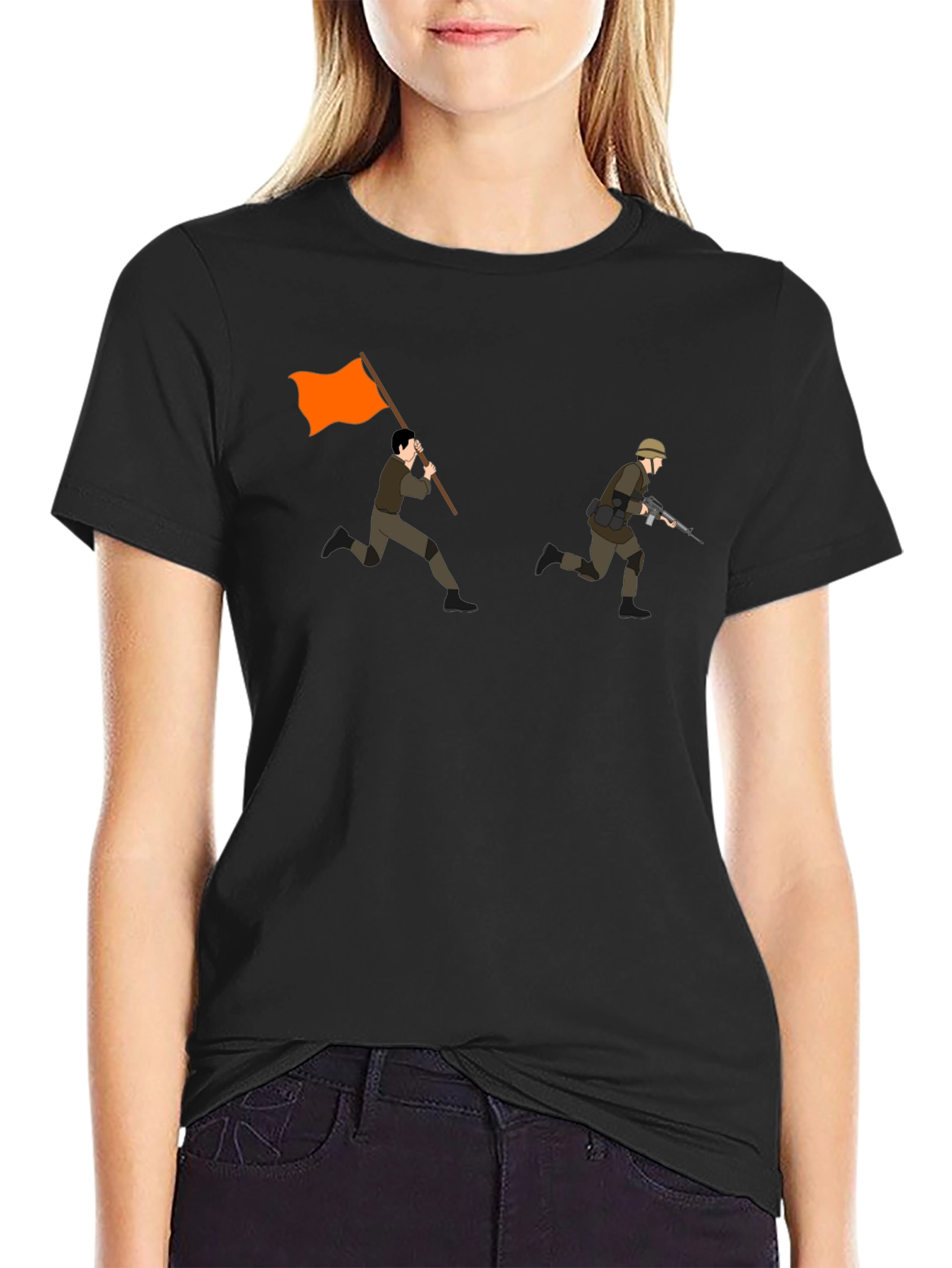 Orange Flag Graphic Tee