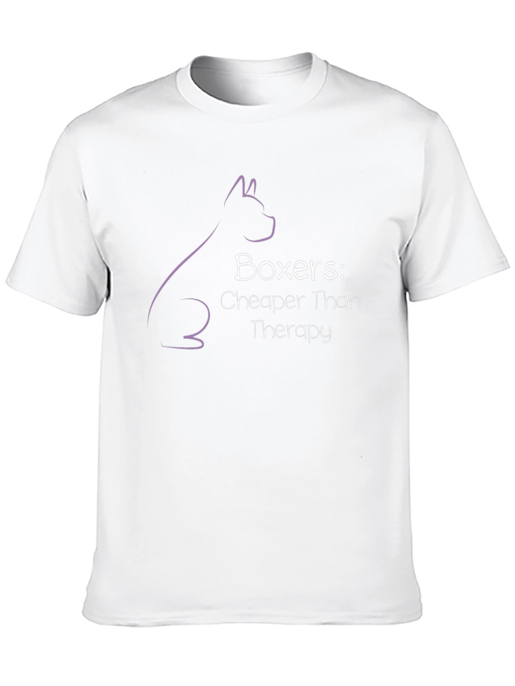 Boxer Dog Therapy Humor Graphic T-Shirt
