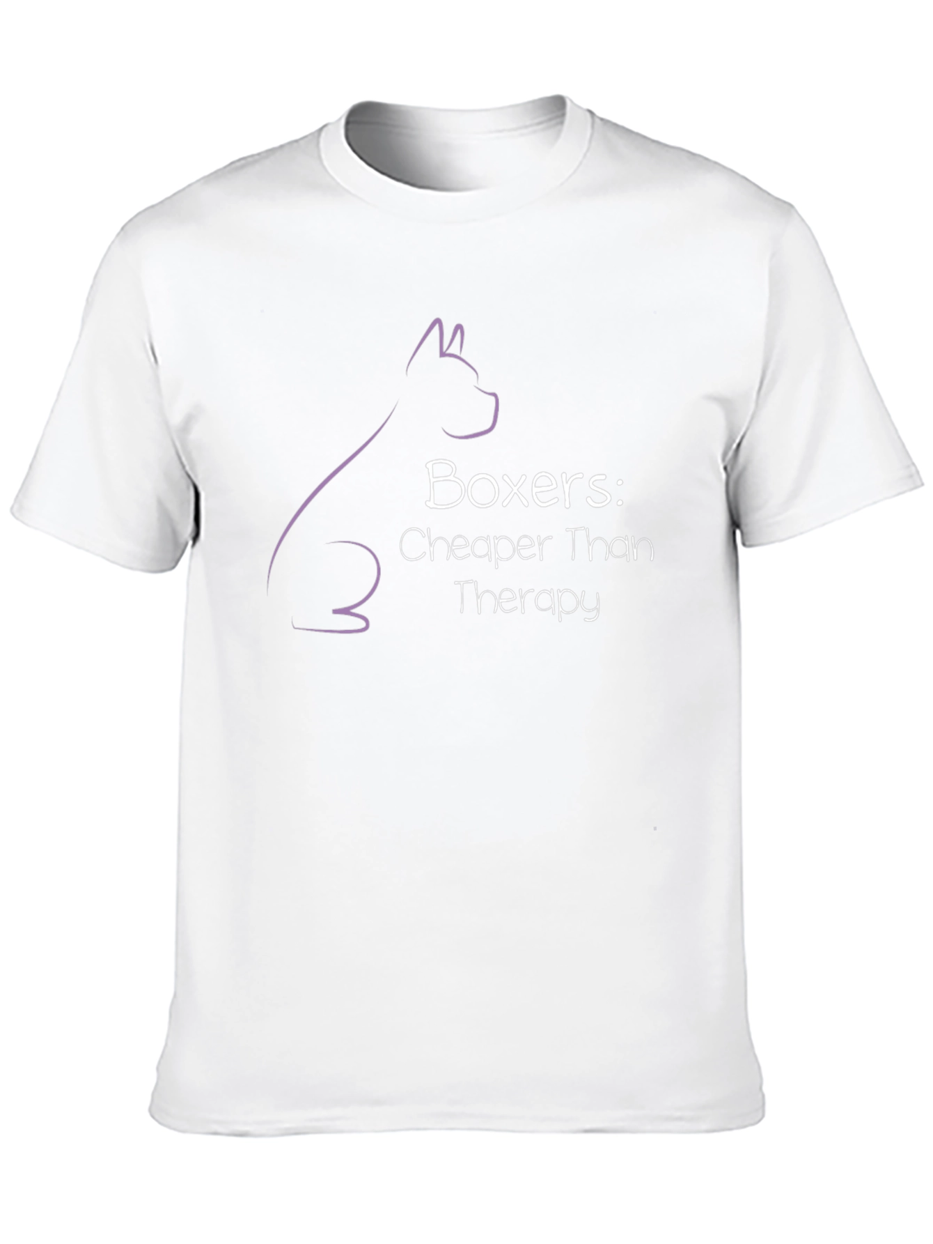 Boxer Dog Therapy Humor Graphic T-Shirt