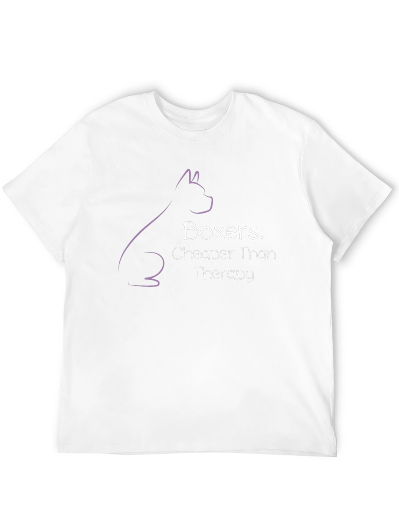 Boxer Dog Therapy Humor Graphic T-Shirt