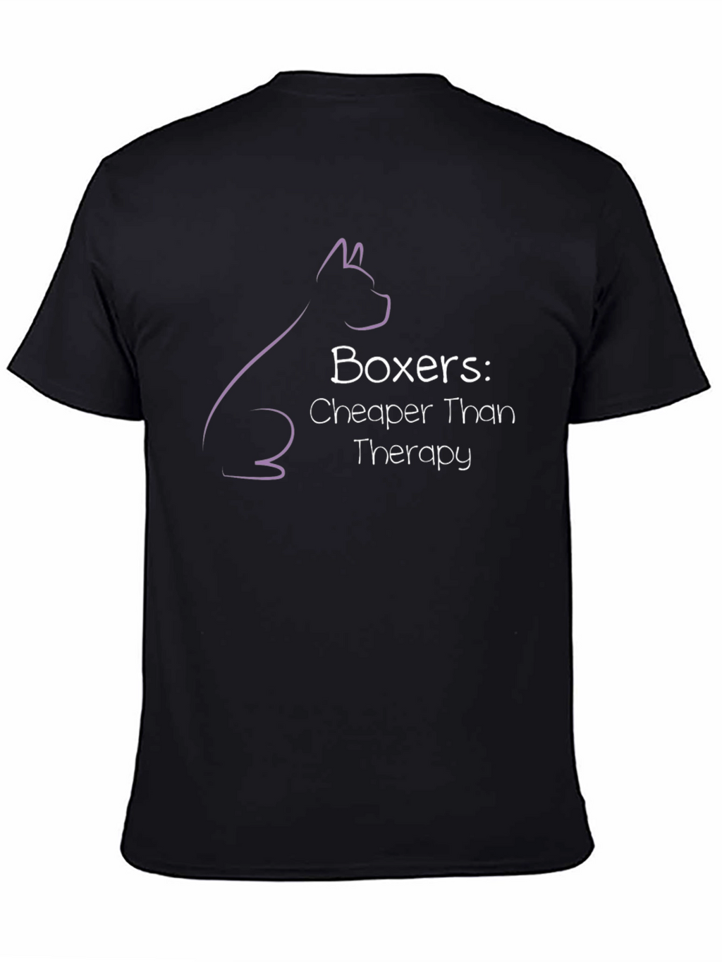 Boxer Dog Therapy Humor Graphic T-Shirt