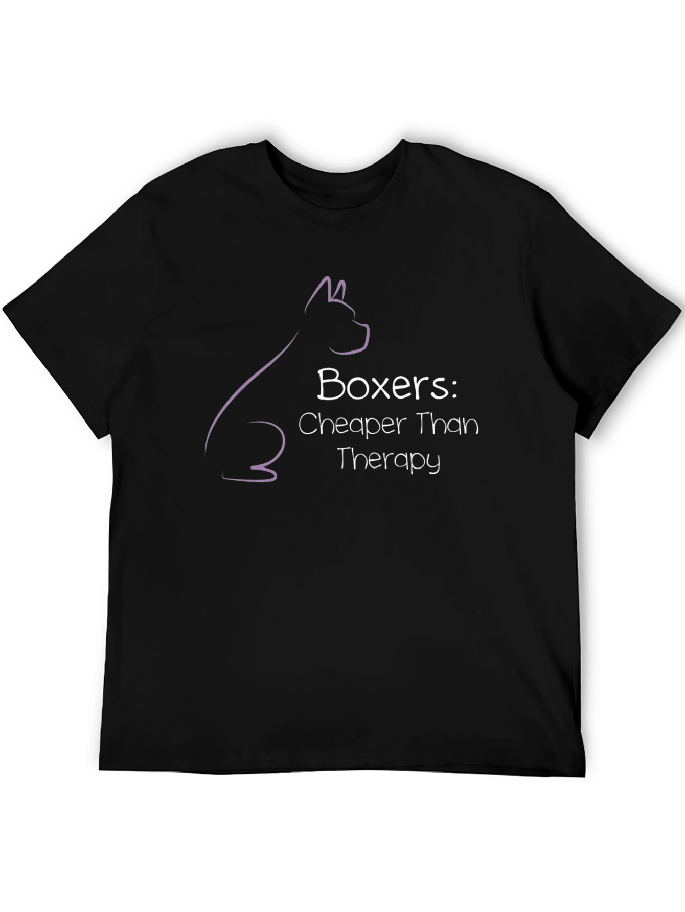 Boxer Dog Therapy Humor Graphic T-Shirt