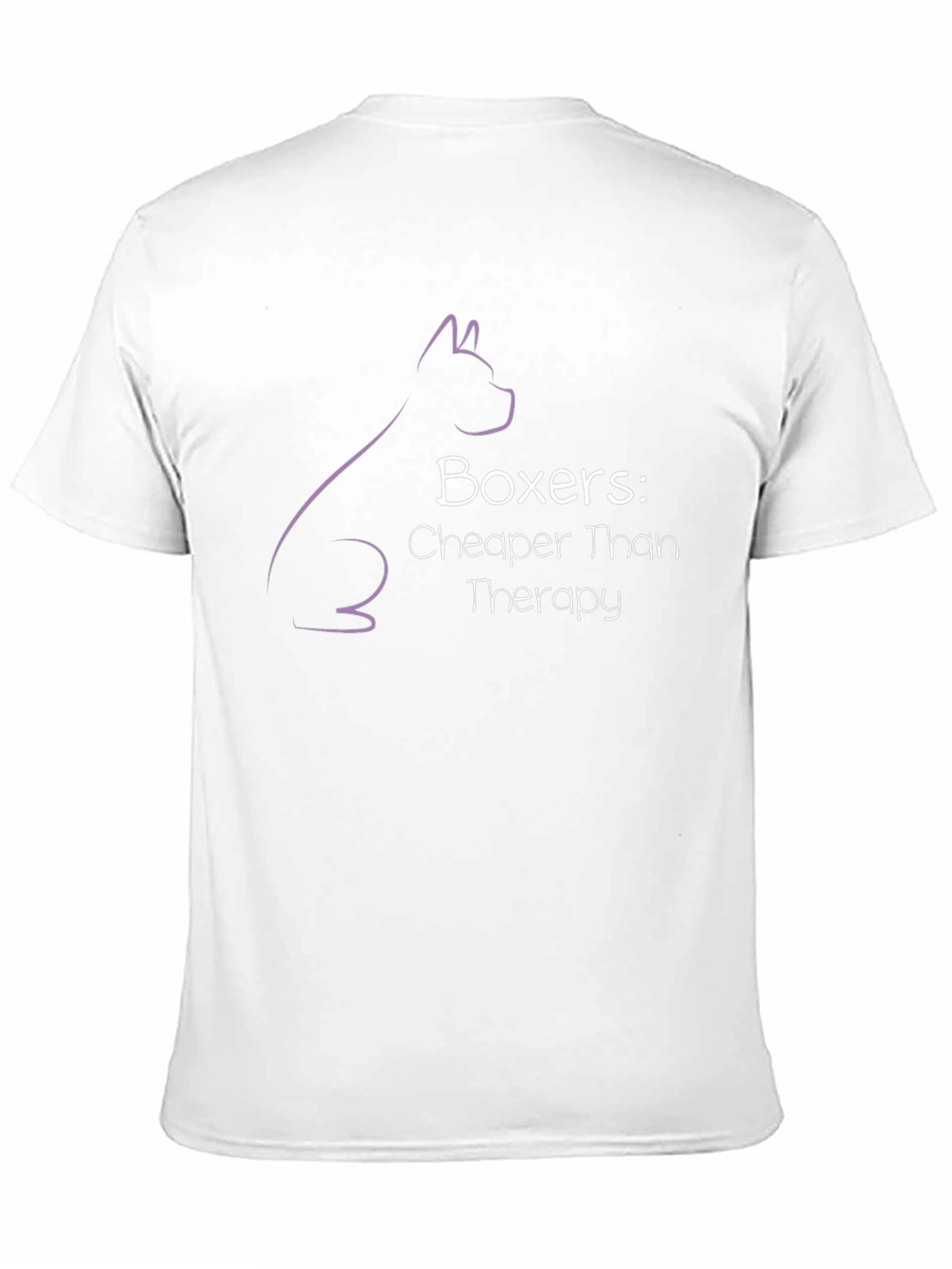Boxer Dog Therapy Humor Graphic T-Shirt