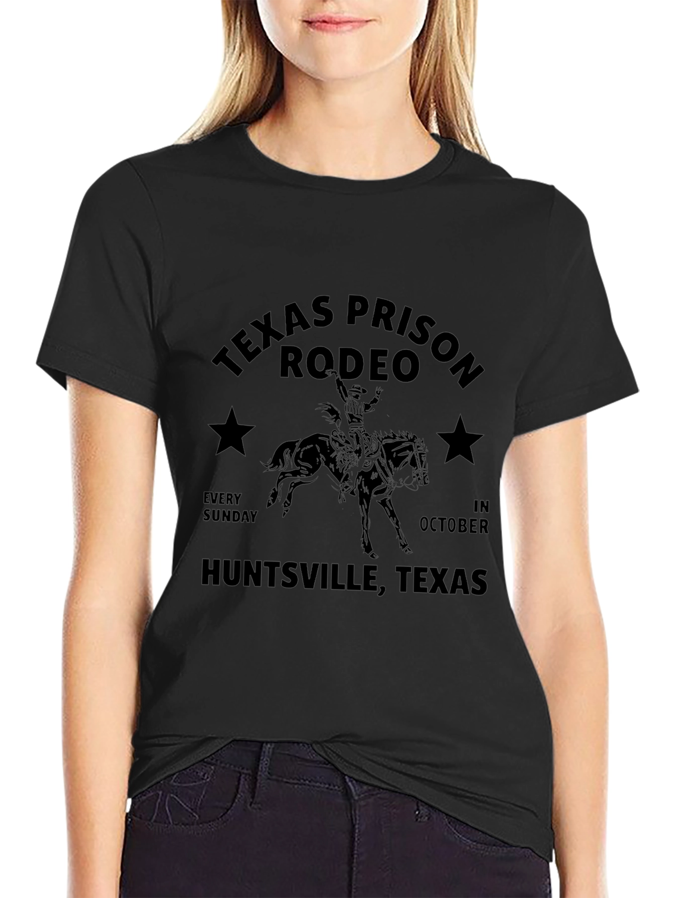 Texas Prison Rodeo Black T-Shirt