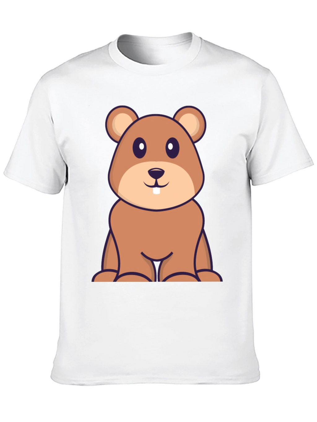 Cute Cartoon Beaver T-Shirt - Soft Cotton Blend