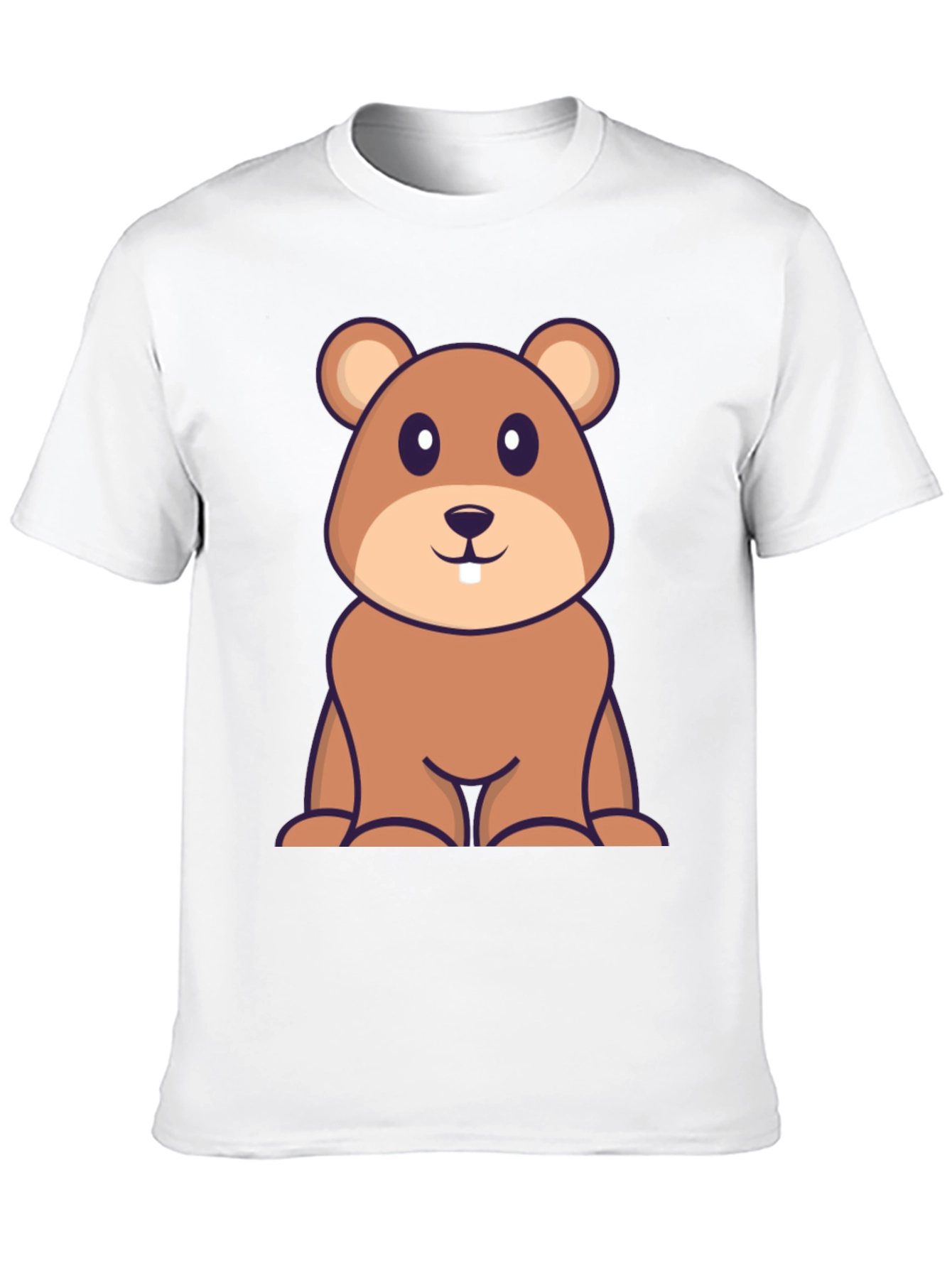 Cute Cartoon Beaver T-Shirt - Soft Cotton Blend