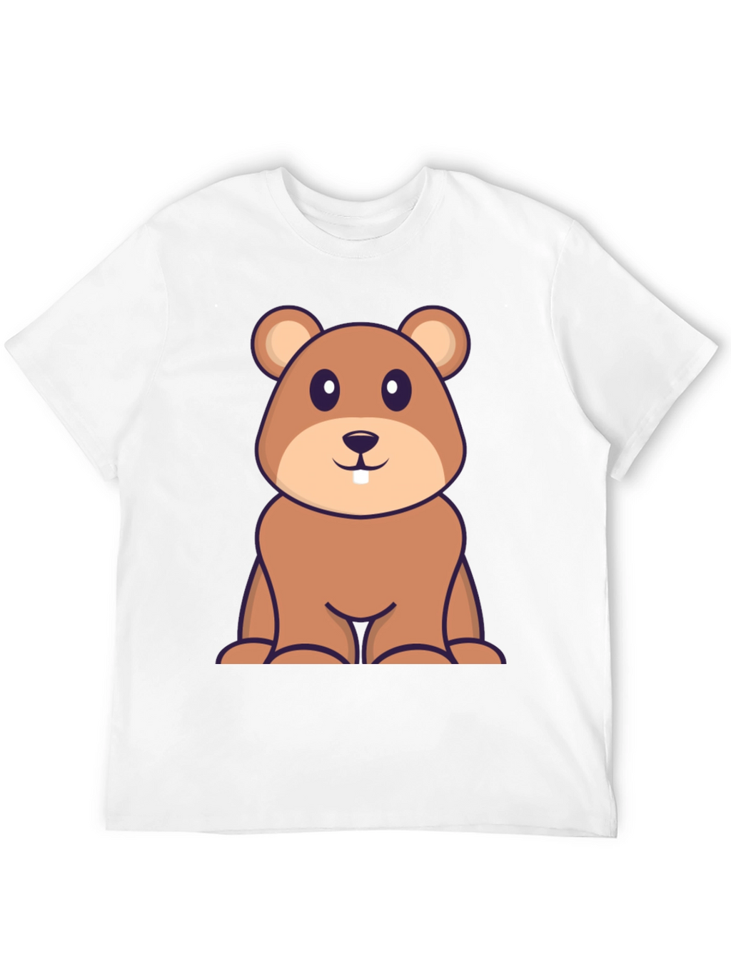 Cute Cartoon Beaver T-Shirt - Soft Cotton Blend