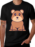 Cute Cartoon Beaver T-Shirt - Soft Cotton Blend