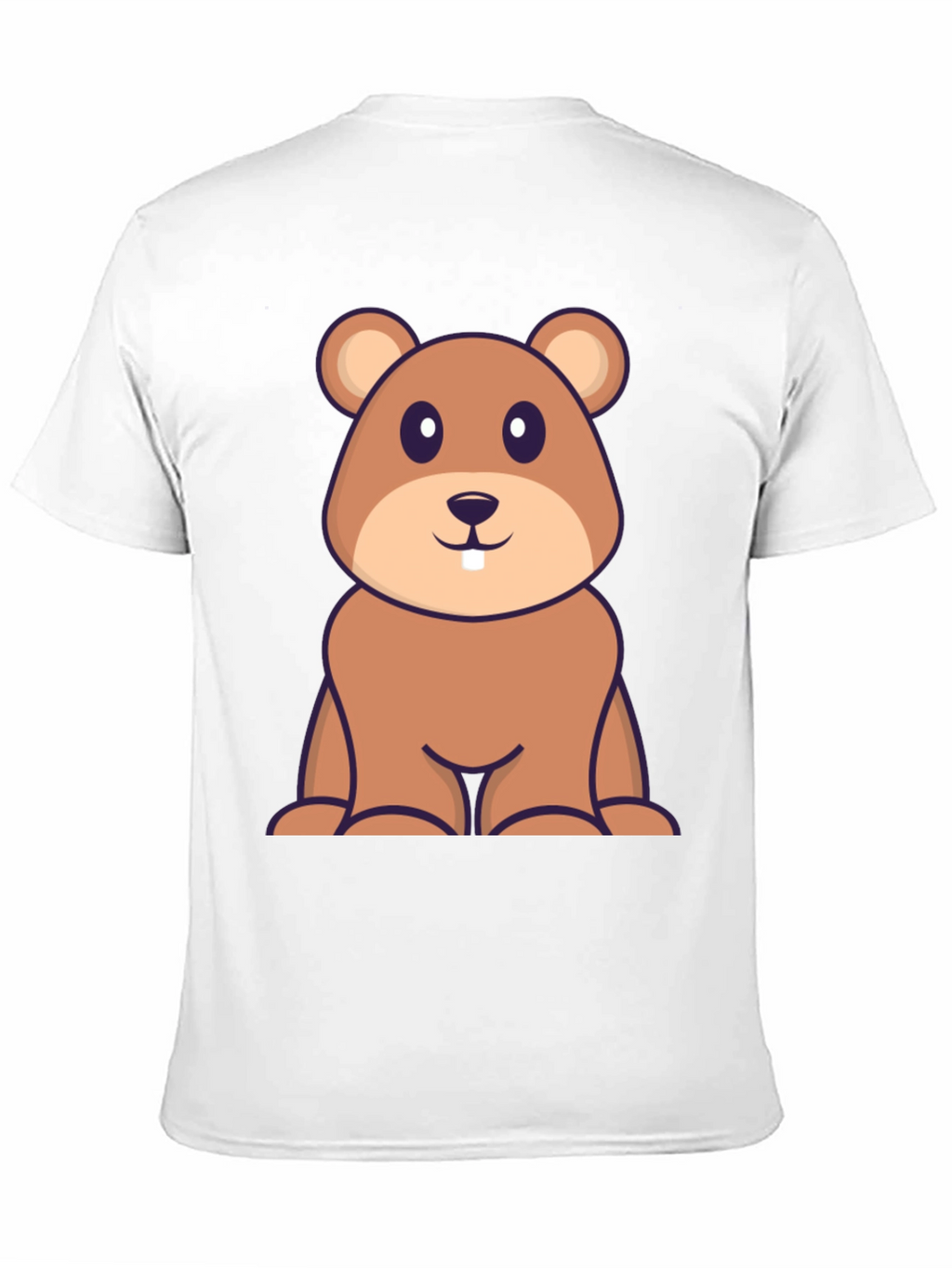 Cute Cartoon Beaver T-Shirt - Soft Cotton Blend