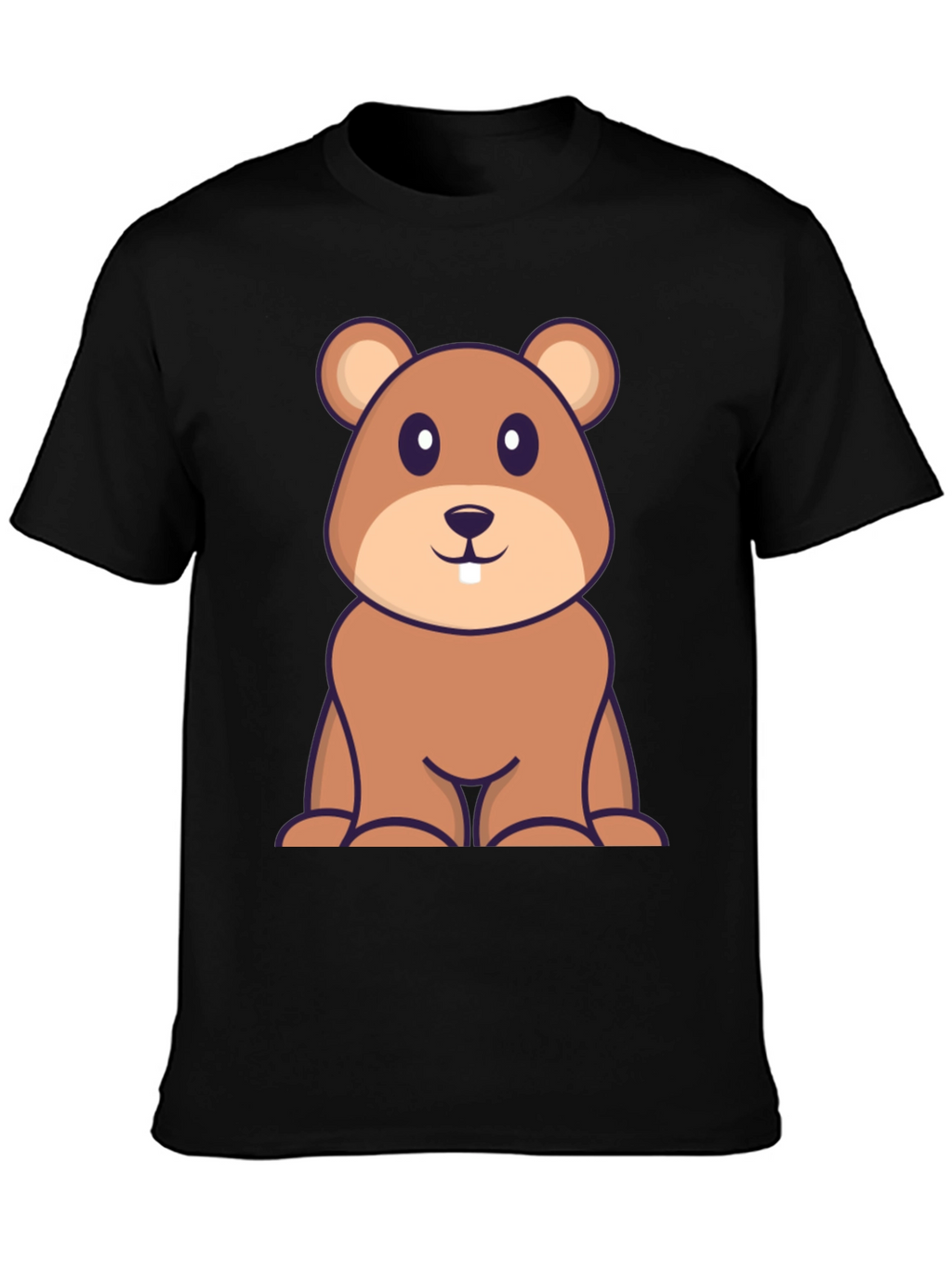 Cute Cartoon Beaver T-Shirt - Soft Cotton Blend