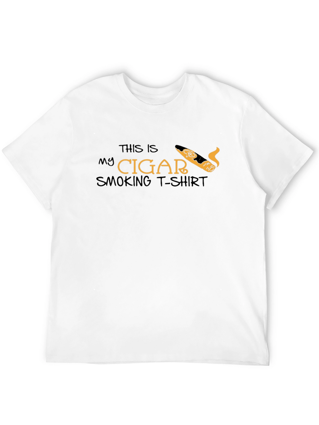 Cigar Smoking T-Shirt - Black Tee