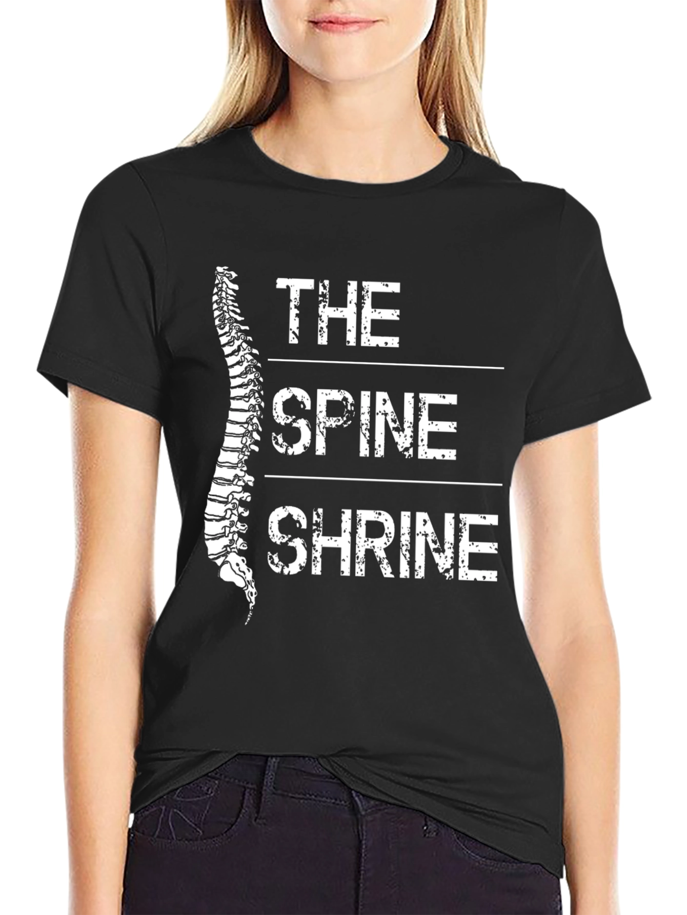 The Spine Shrine Graphic T-Shirt - Black