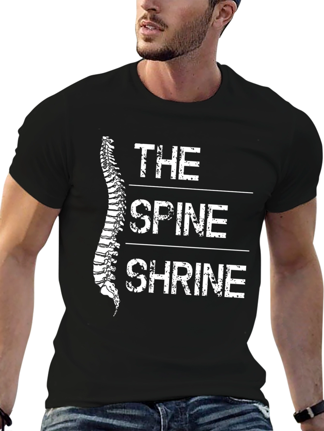 The Spine Shrine Graphic T-Shirt - Black