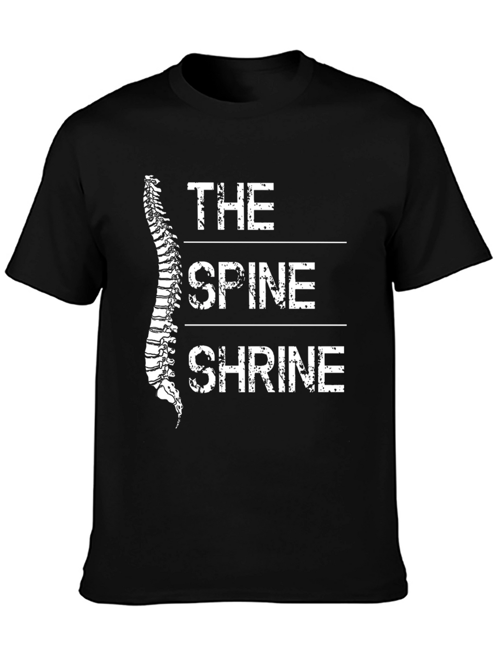 The Spine Shrine Graphic T-Shirt - Black