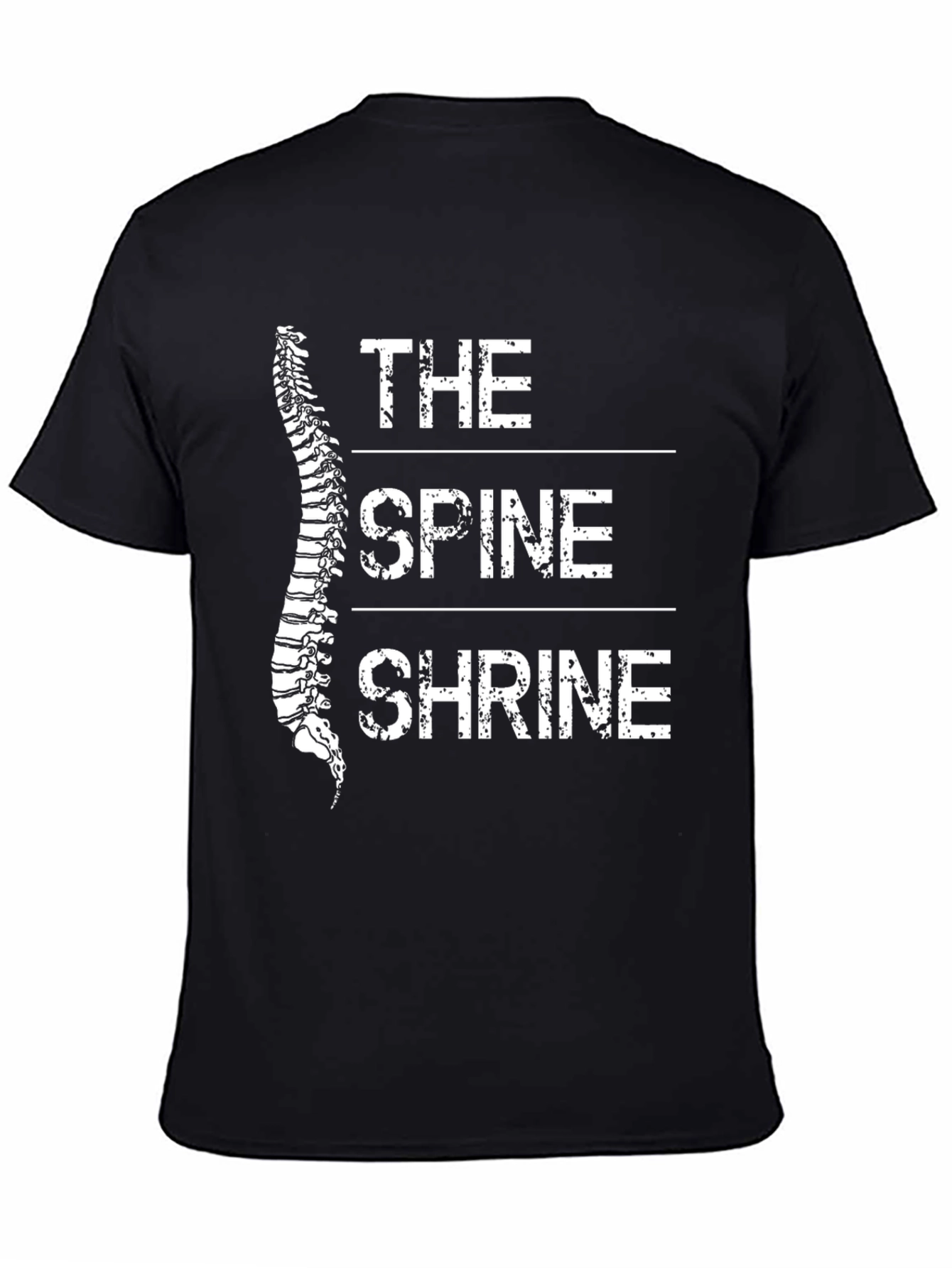The Spine Shrine Graphic T-Shirt - Black
