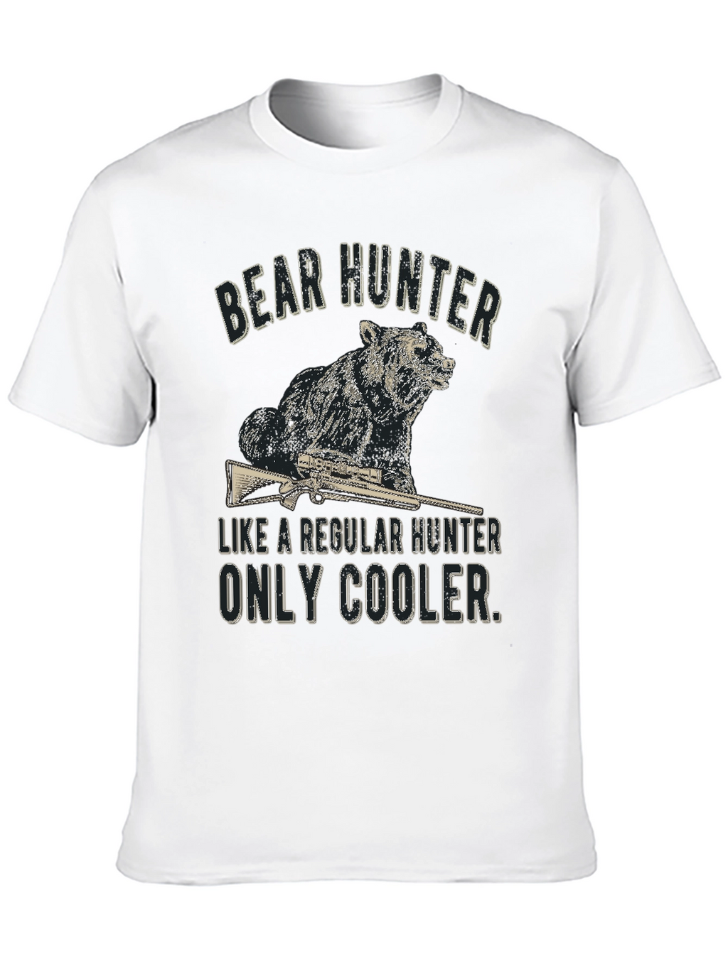 Bear Hunter Graphic Tee - Cool & Casual