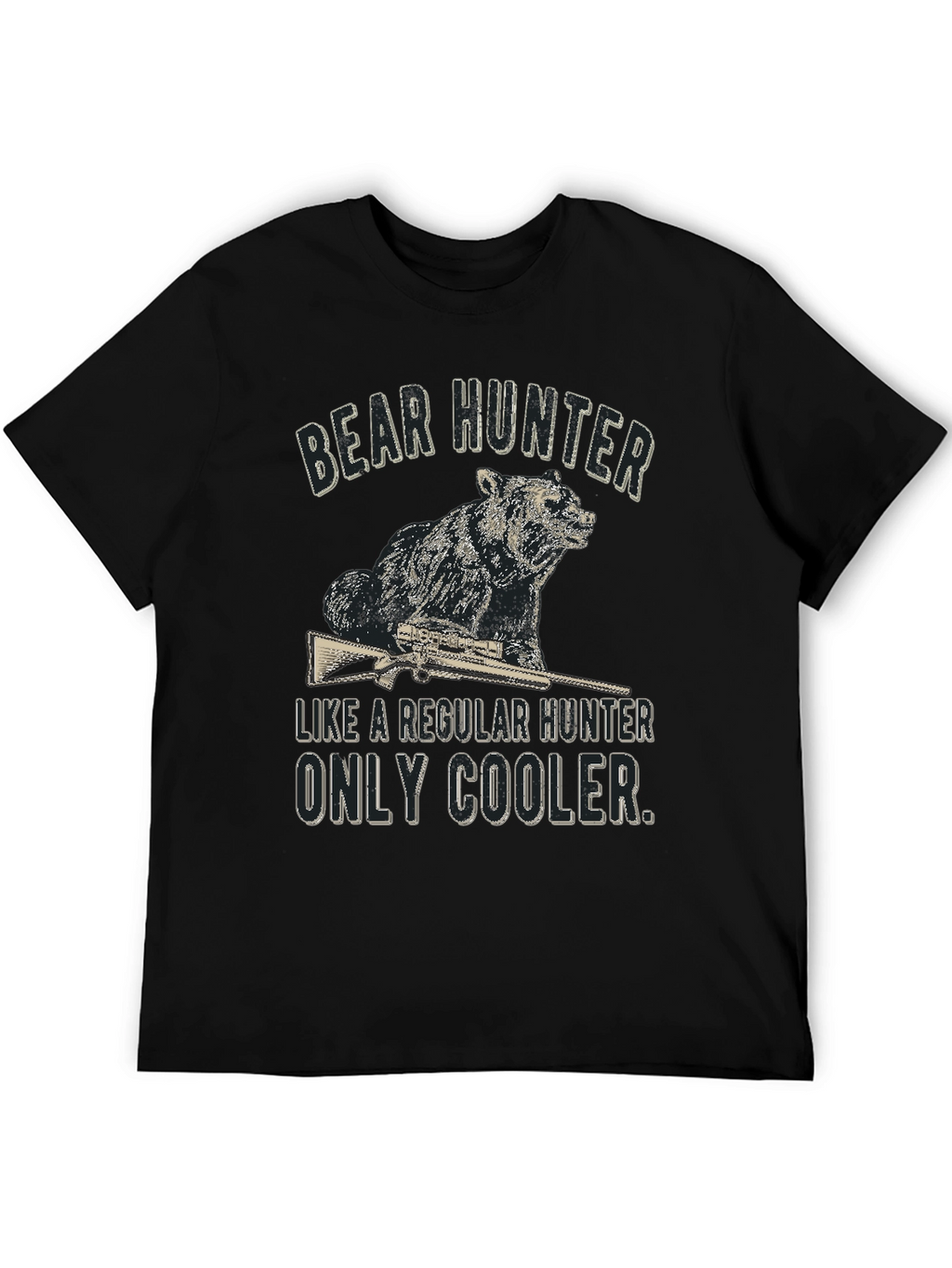 Bear Hunter Graphic Tee - Cool & Casual