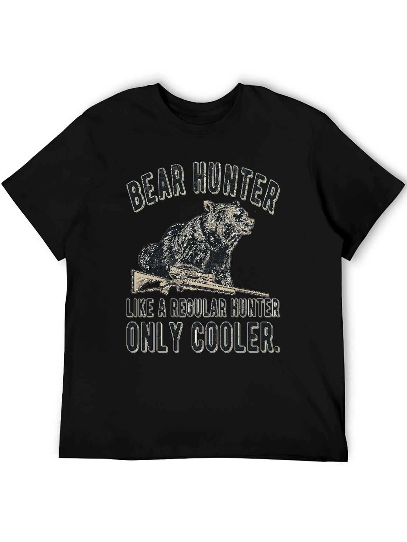 Bear Hunter Graphic Tee - Cool & Casual