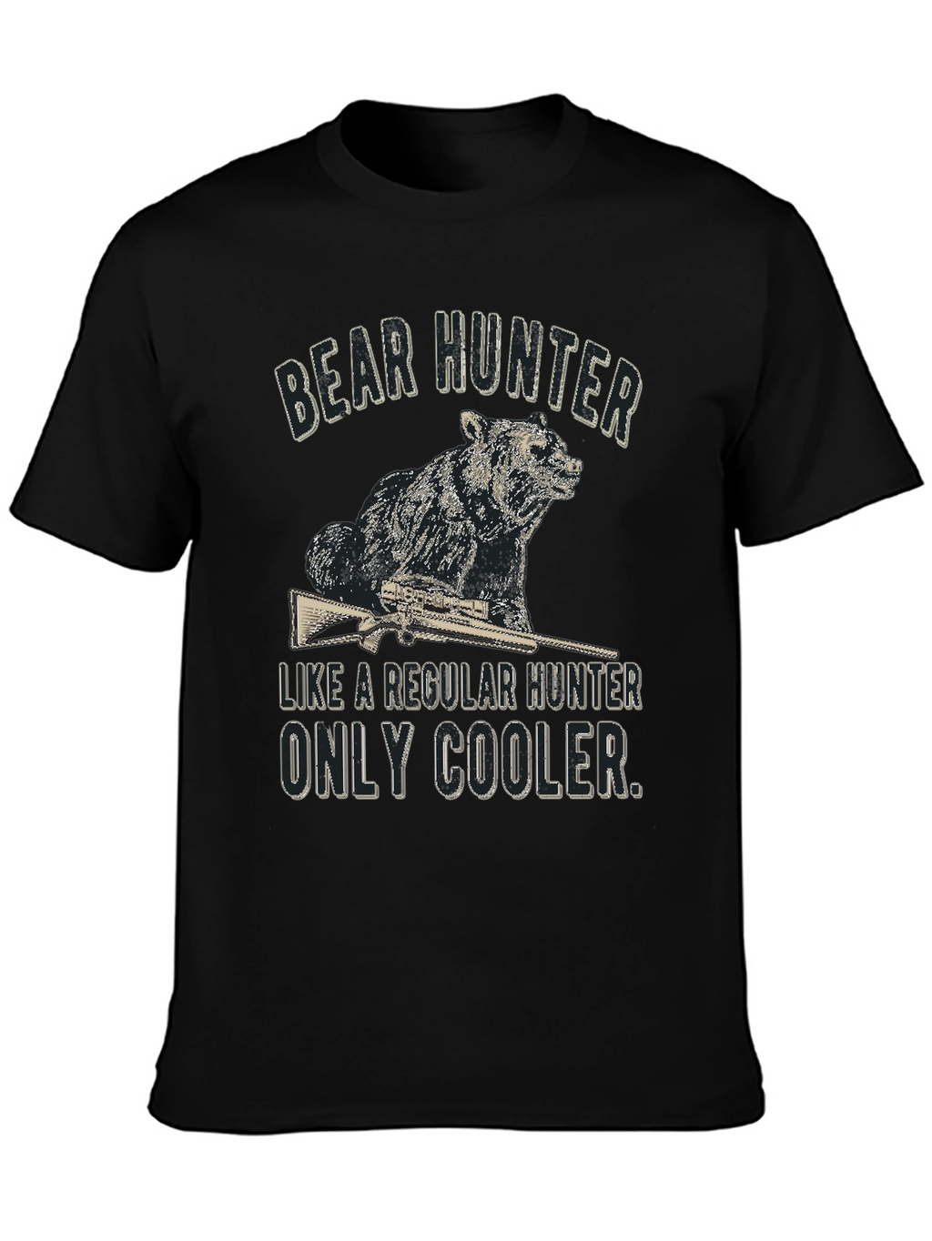 Bear Hunter Graphic Tee - Cool & Casual