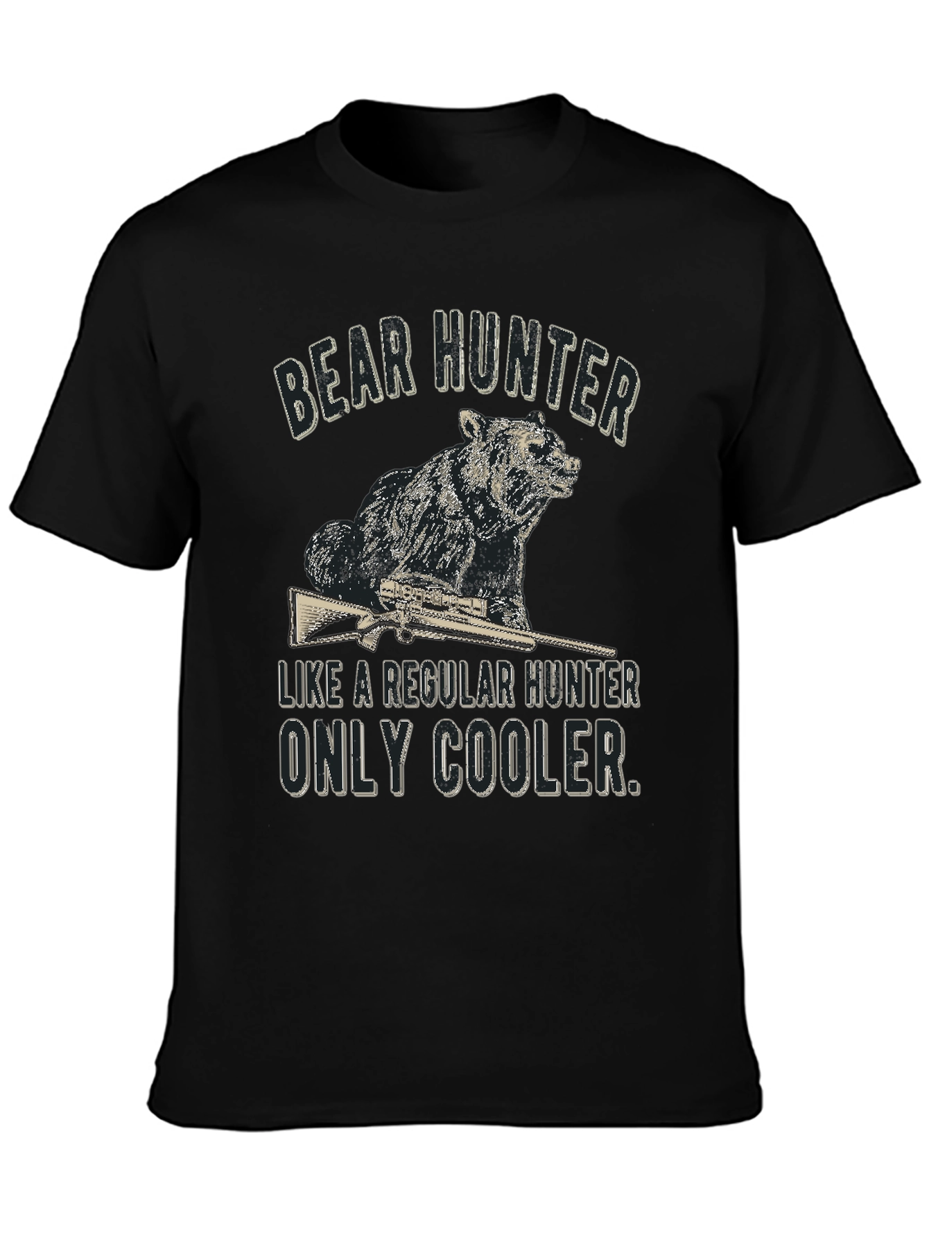 Bear Hunter Graphic Tee - Cool & Casual