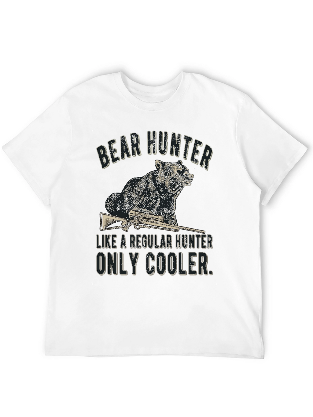Bear Hunter Graphic Tee - Cool & Casual