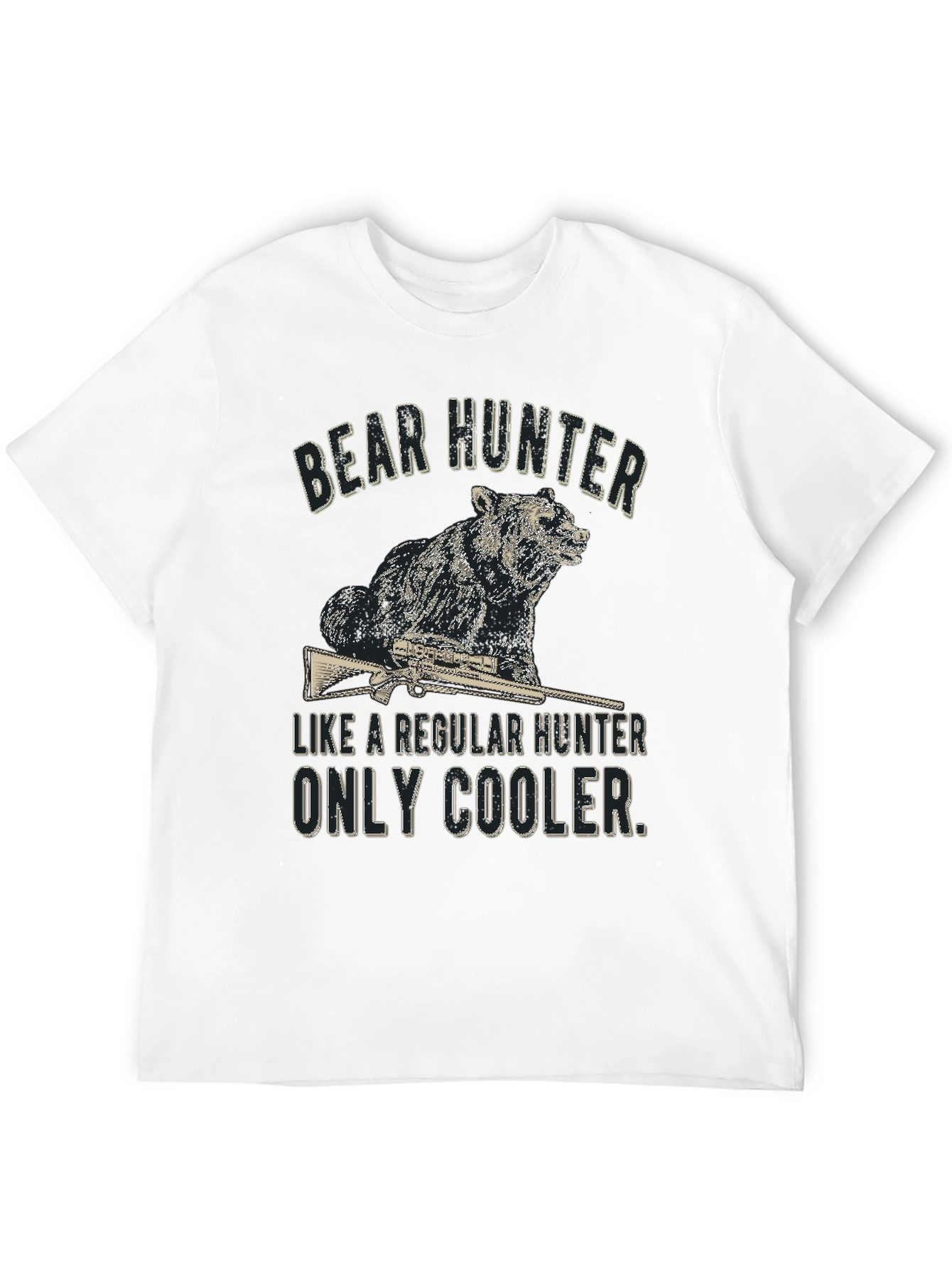 Bear Hunter Graphic Tee - Cool & Casual
