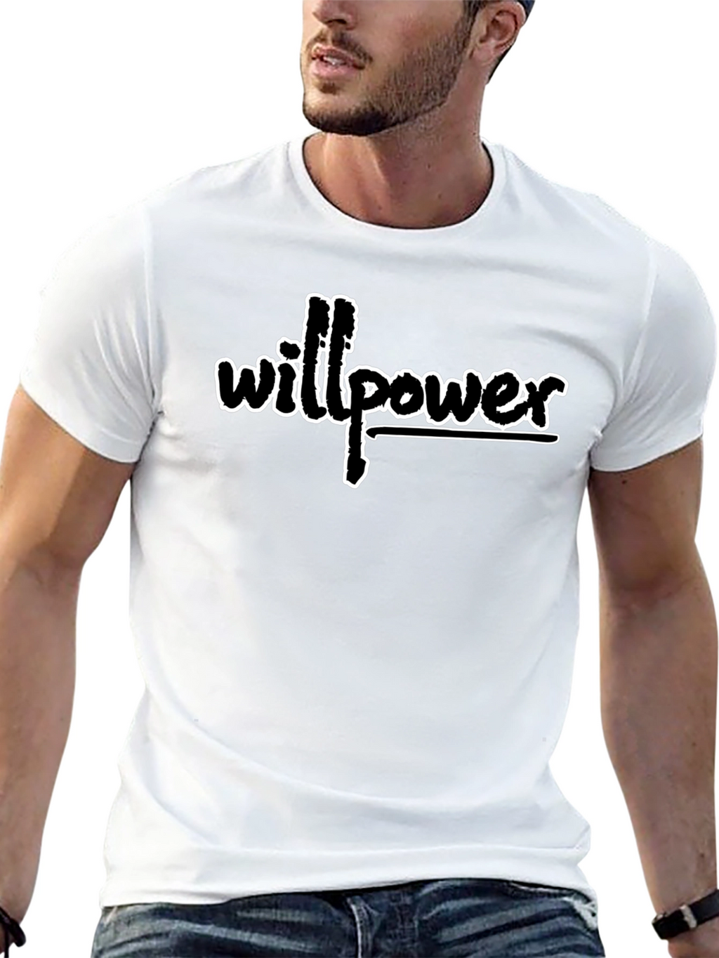 Willpower Graphic Black T-Shirt