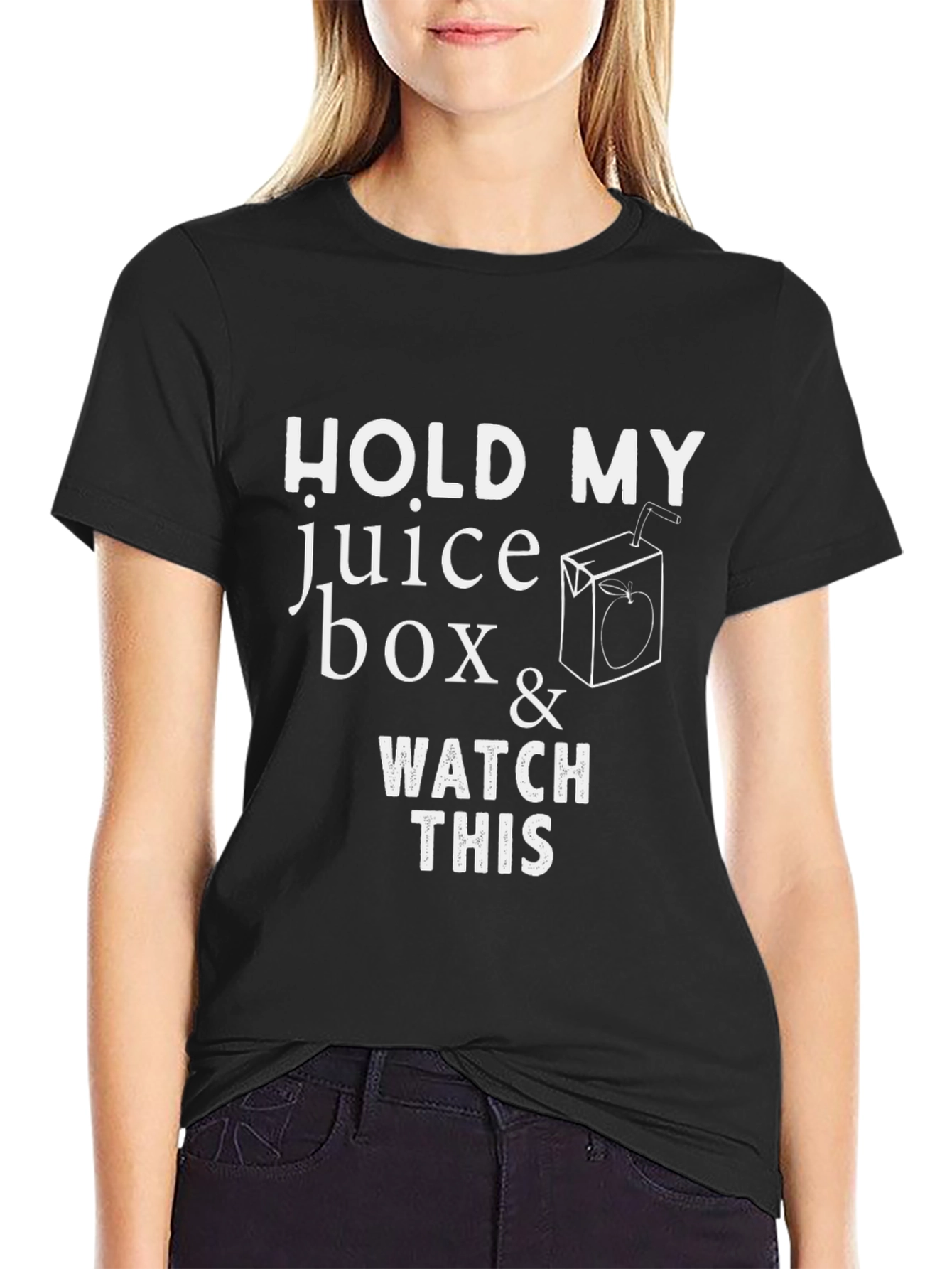 Hold My Juice Box Funny Graphic Tee
