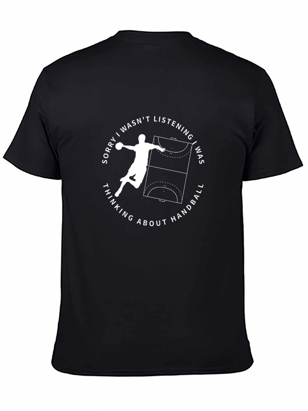 Handball Player Graphic Tee - Sporty Casual Style