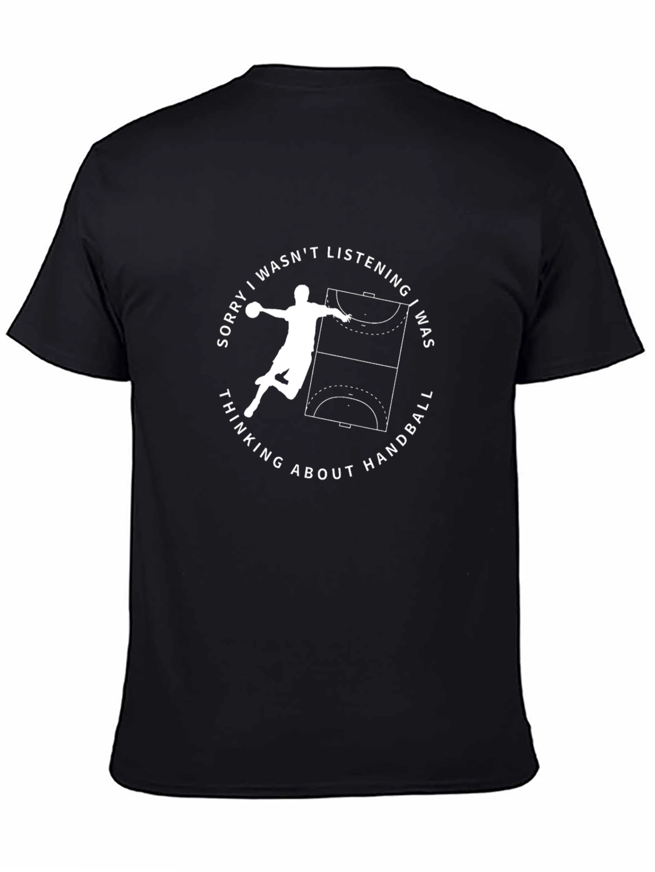 Handball Player Graphic Tee - Sporty Casual Style