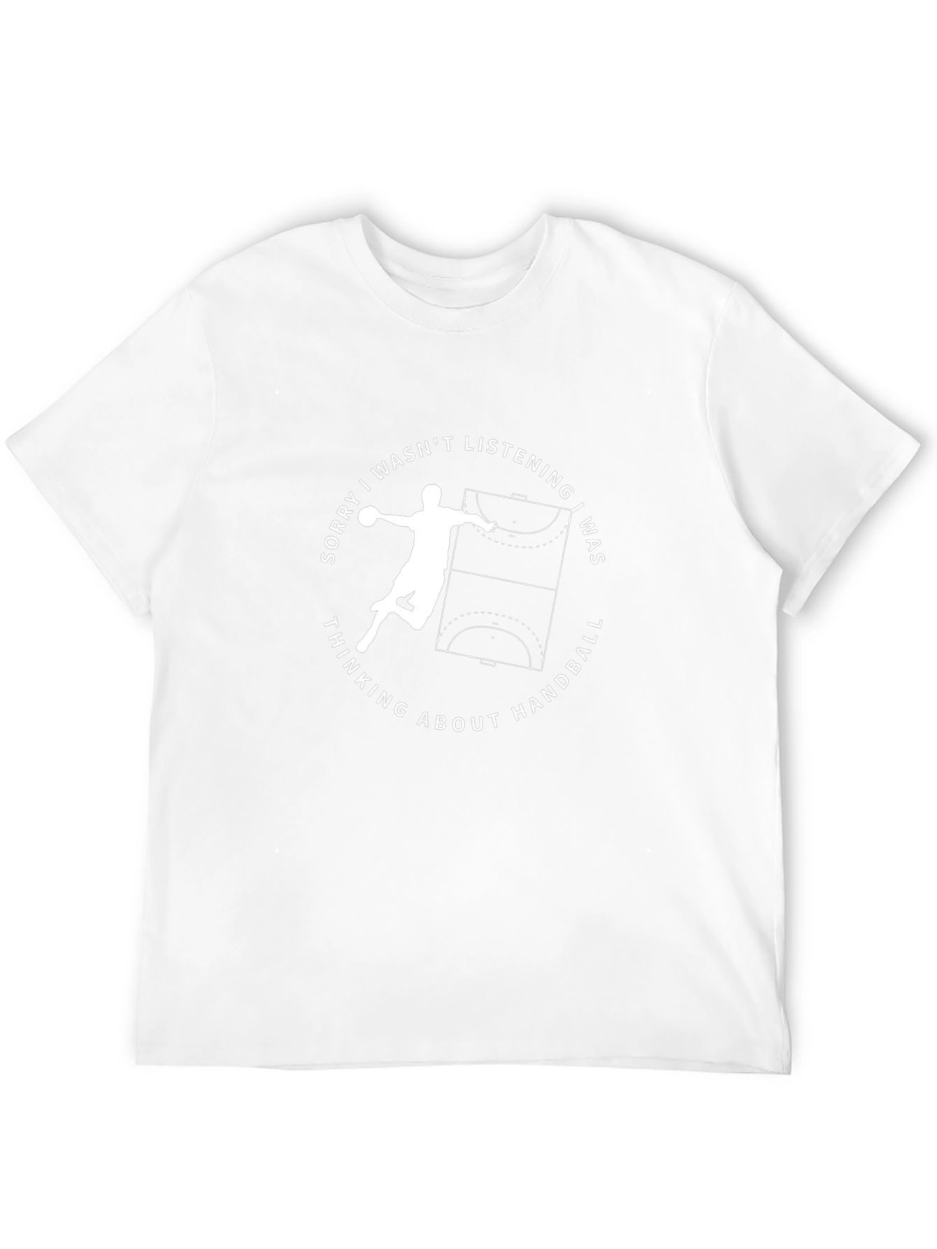 Handball Player Graphic Tee - Sporty Casual Style