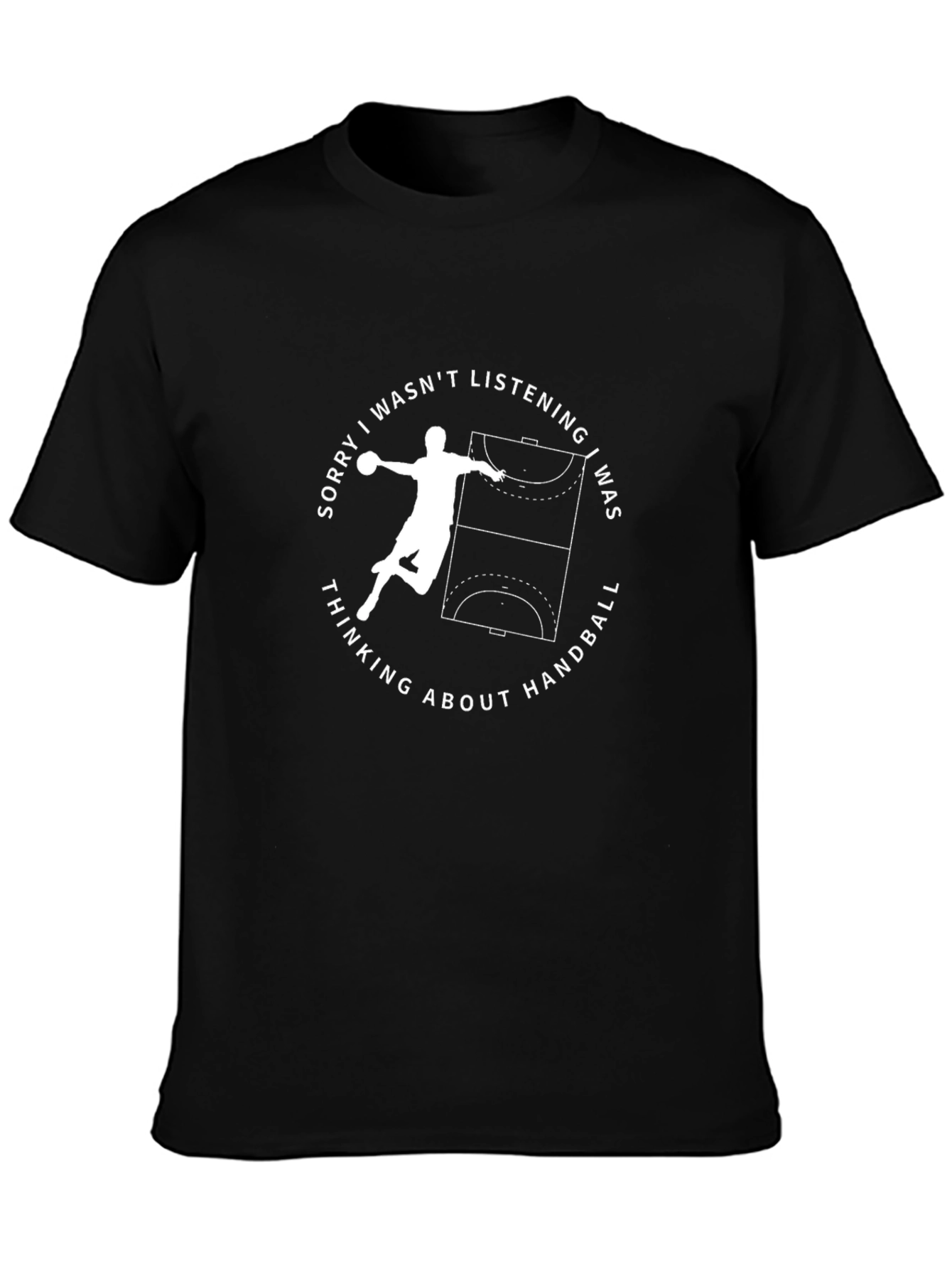 Handball Player Graphic Tee - Sporty Casual Style