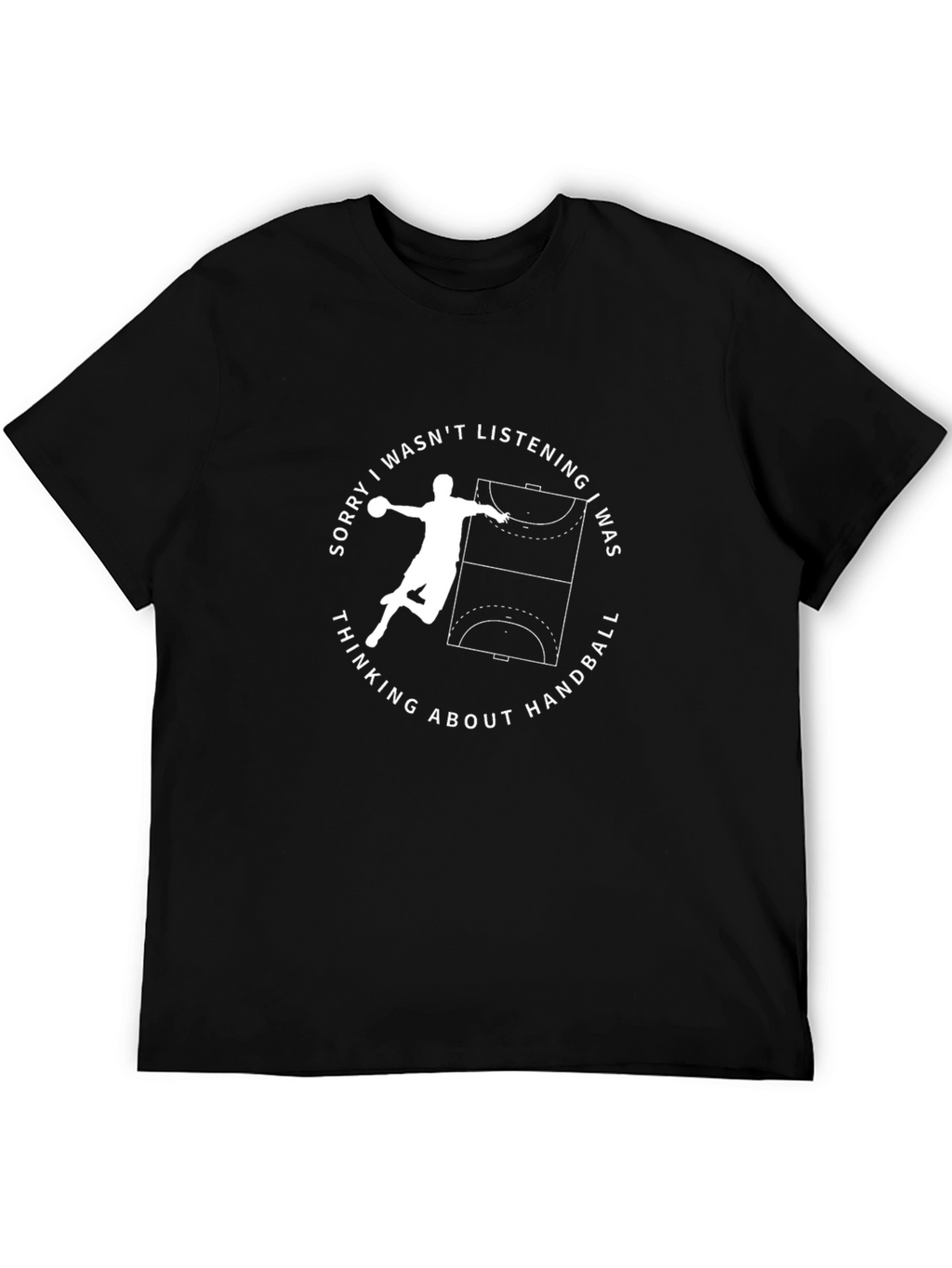 Handball Player Graphic Tee - Sporty Casual Style
