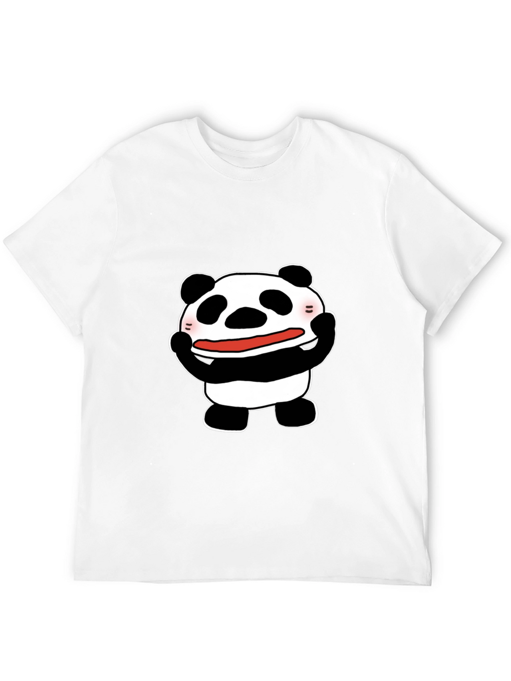 Funny Panda Graphic Tee - Black Cotton T-Shirt