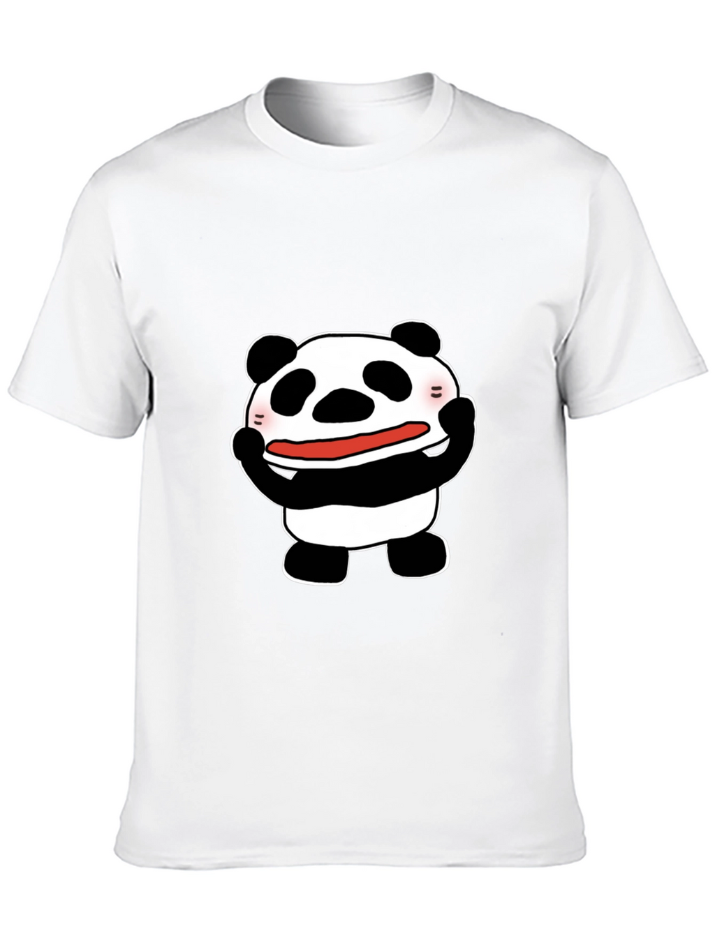 Funny Panda Graphic Tee - Black Cotton T-Shirt