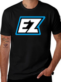 EZ Logo Black T-Shirt - Bold Graphic Tee