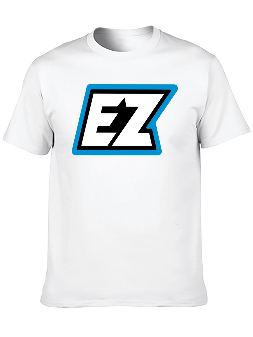 EZ Logo Black T-Shirt - Bold Graphic Tee