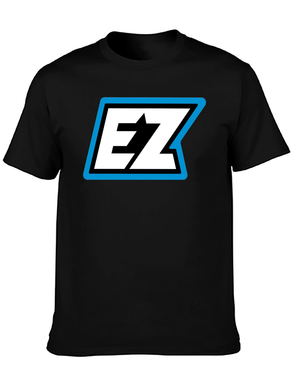 EZ Logo Black T-Shirt - Bold Graphic Tee