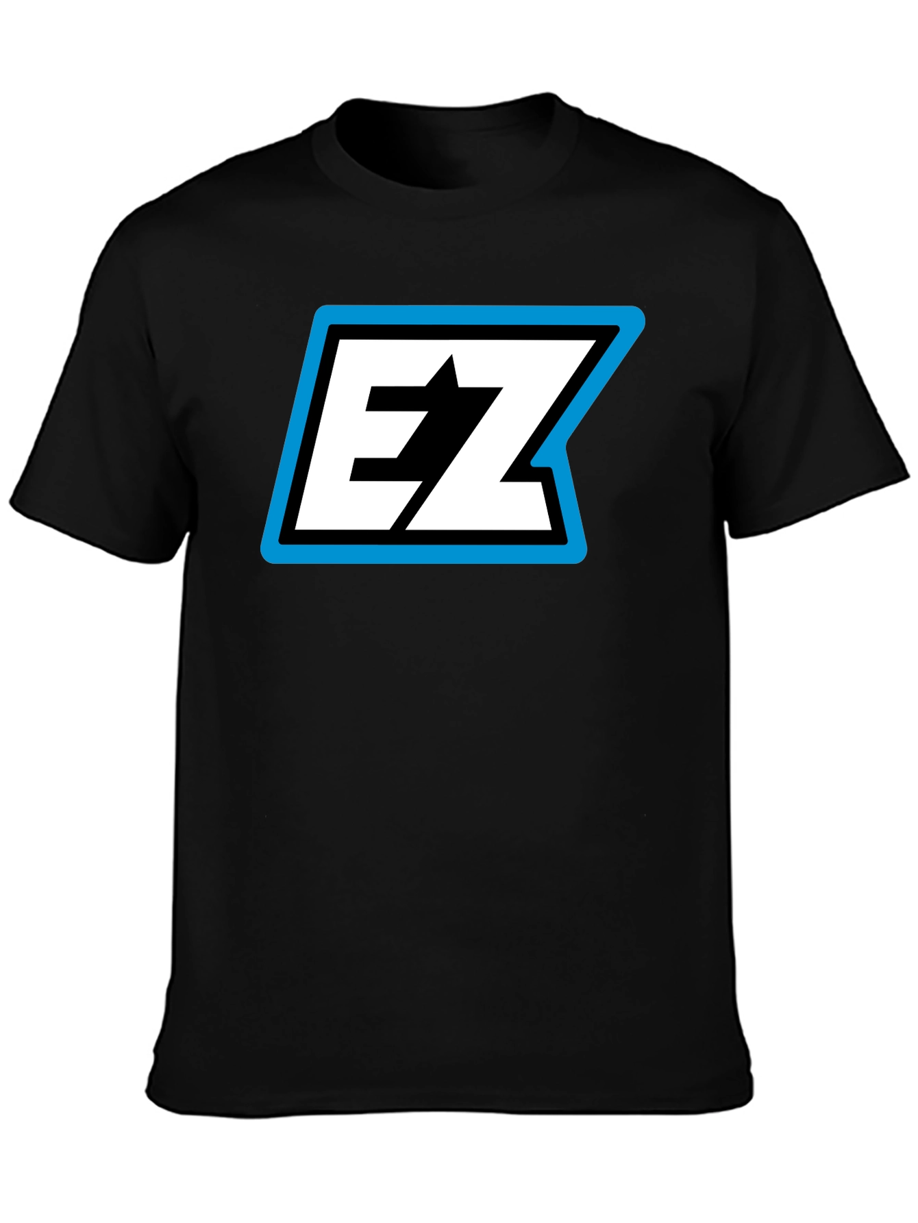 EZ Logo Black T-Shirt - Bold Graphic Tee